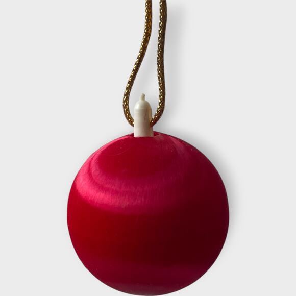 Vintage Shiny Brite Ornaments Red Green Uncle Sam Box Santa Christmas 1940s 12 - Picture 3 of 9